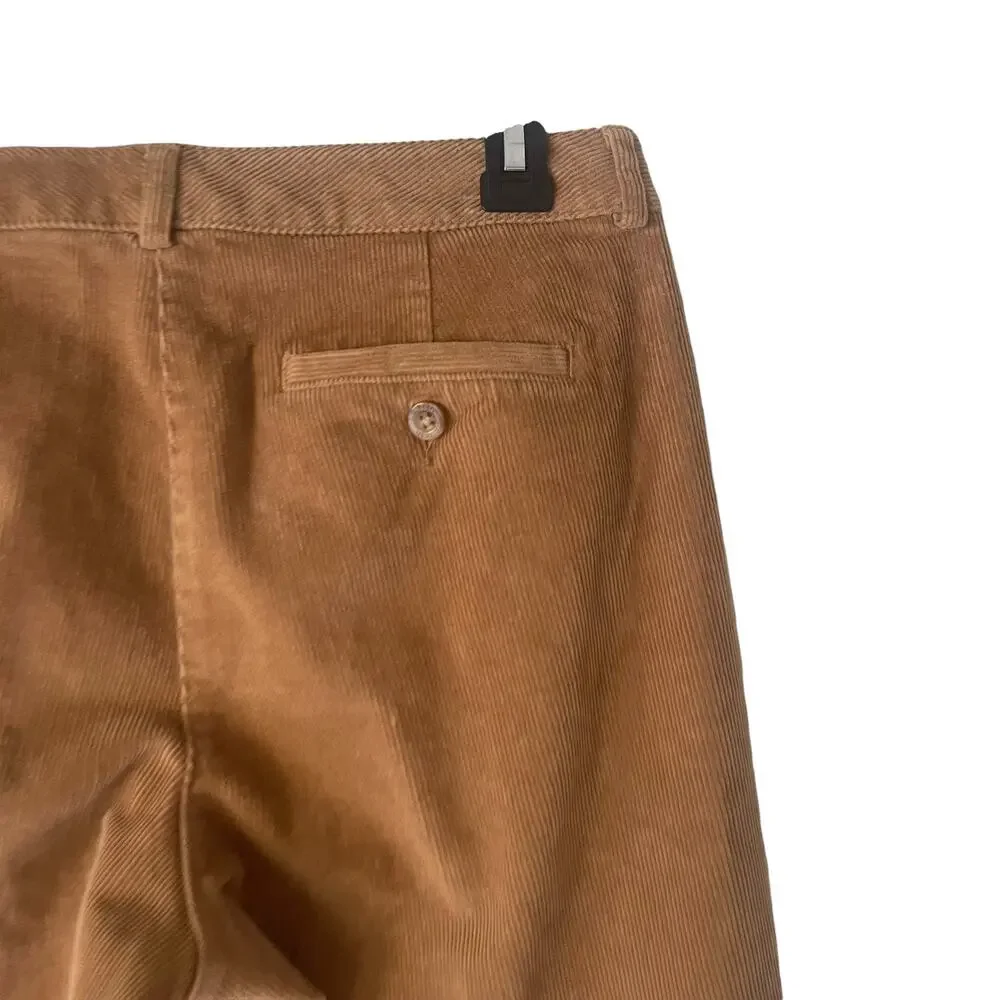 L.L. Bean Women's Size 6 Tall Tan Corduroy Academia Fall Straight Leg Pants‎